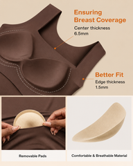 🔥 BIG SALE - 50% OFF 🔥 Women's New Skin Bottom Vest Without Bra