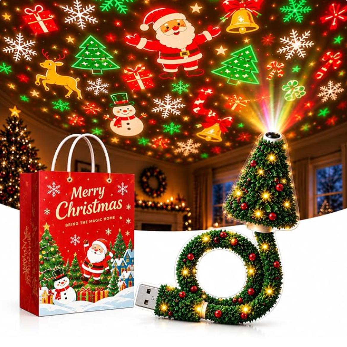 📢 New Product🔥 Christmas Projector - Plug in Light